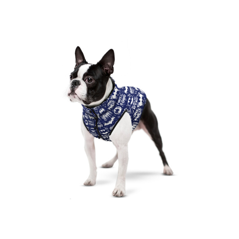 Collar (Коллар) WAUDOG Clothes - Курточка для собак з малюнком "Бетмен біло-блакитний " (L55 (50-55 см)) в E-ZOO