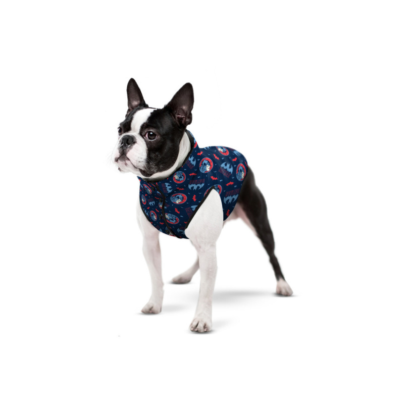 Collar (Коллар) WAUDOG Clothes - Курточка для собак с рисунком "Бэтмен красно-голубой" (S30 (28-30 см)) в E-ZOO