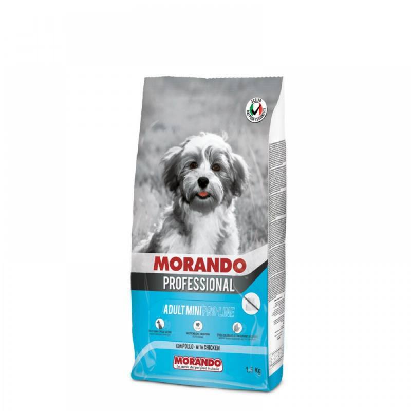 Morando (Морандо) Professional Adult Mini Pro-Line Chicken - Сухой корм с курицей для взрослых собак малых пород (1,5 кг) в E-ZOO