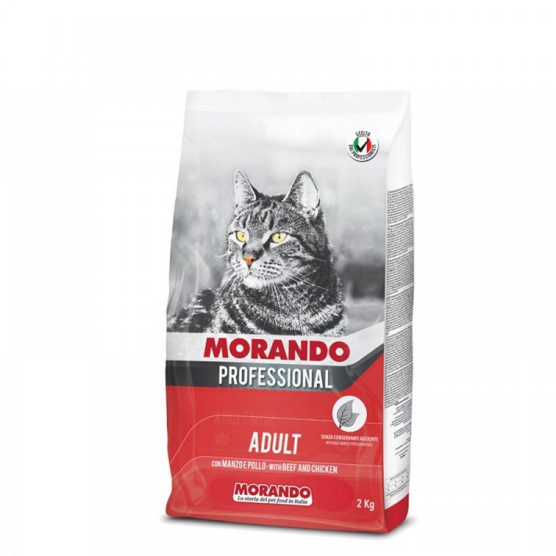 Morando (Морандо) Professional Adult Beef and Chicken - Сухой корм с говядиной и курицей для взрослых кошек (2 кг) в E-ZOO