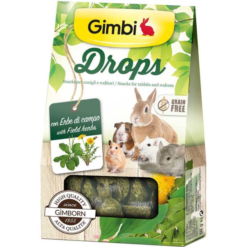 Gimpet (ДжімПет) GimBi Drops – Ласощі для гризунів, дропси з травами (50 г) в E-ZOO