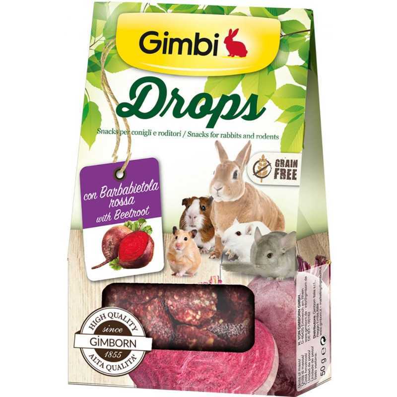 Gimpet (ДжимПет) GimBi Drops – Лакомство для грызунов, дропсы со свеклой (50 г) в E-ZOO