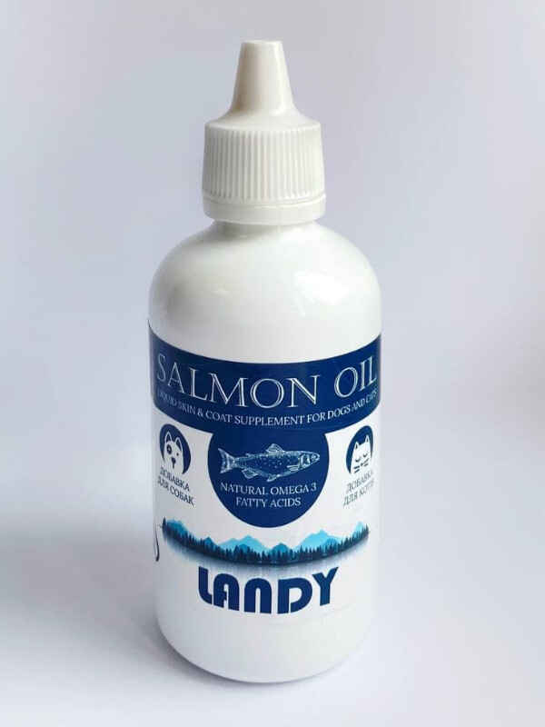 Landy (Лэнди) Salmon Oil - Лососевое масло для котов и собак (100 мл) в E-ZOO