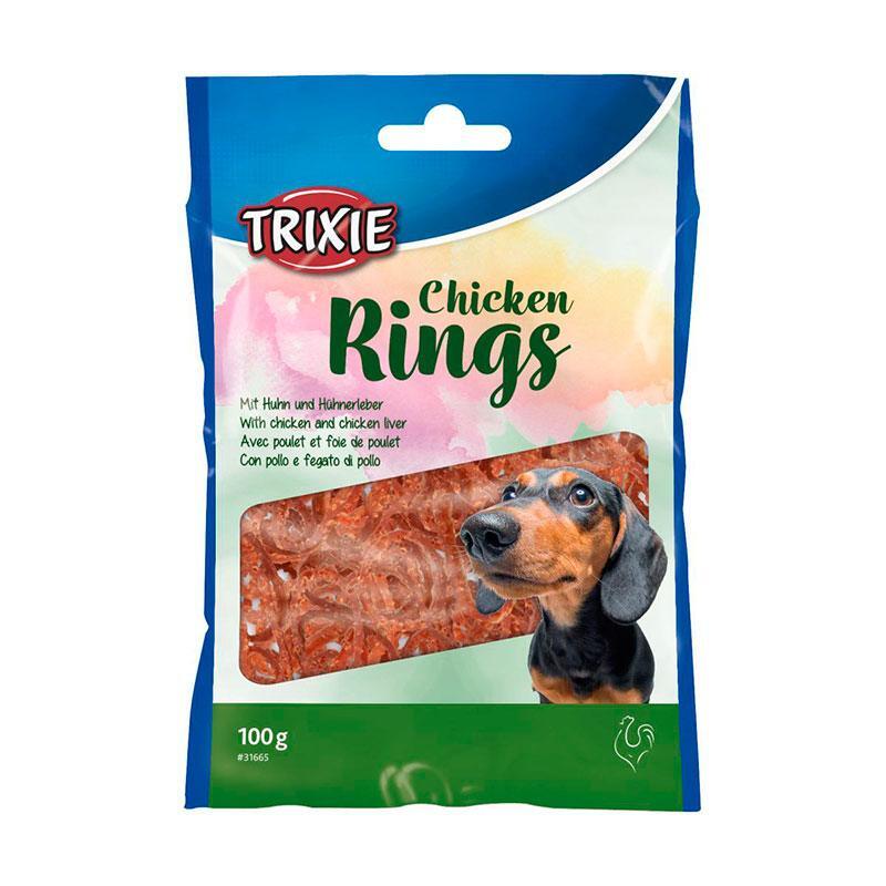 Trixie (Тріксі) Chicken Rings – Курячі кільця для собак (100 г) в E-ZOO