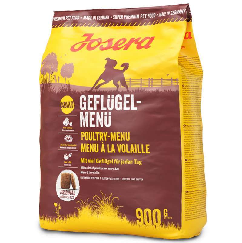 Josera (Йозера) Geflugel-Menu – Сухий корм з домашньою птицею для собак (900 г) в E-ZOO