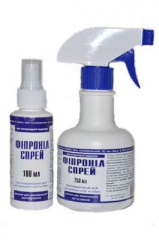 Фіпроніл Cпрей - інсекто-акарицидний засіб від бліх, вошей і кліщів для котів і собак (250 мл) в E-ZOO