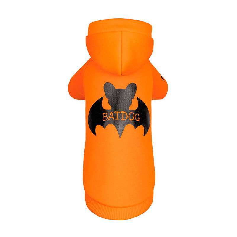 Pet Fashion (Пет Фешн) BatDog – Толстовка з принтом Летюча миша для собак (помаранчева) (XS-2 (26-28 см)) в E-ZOO