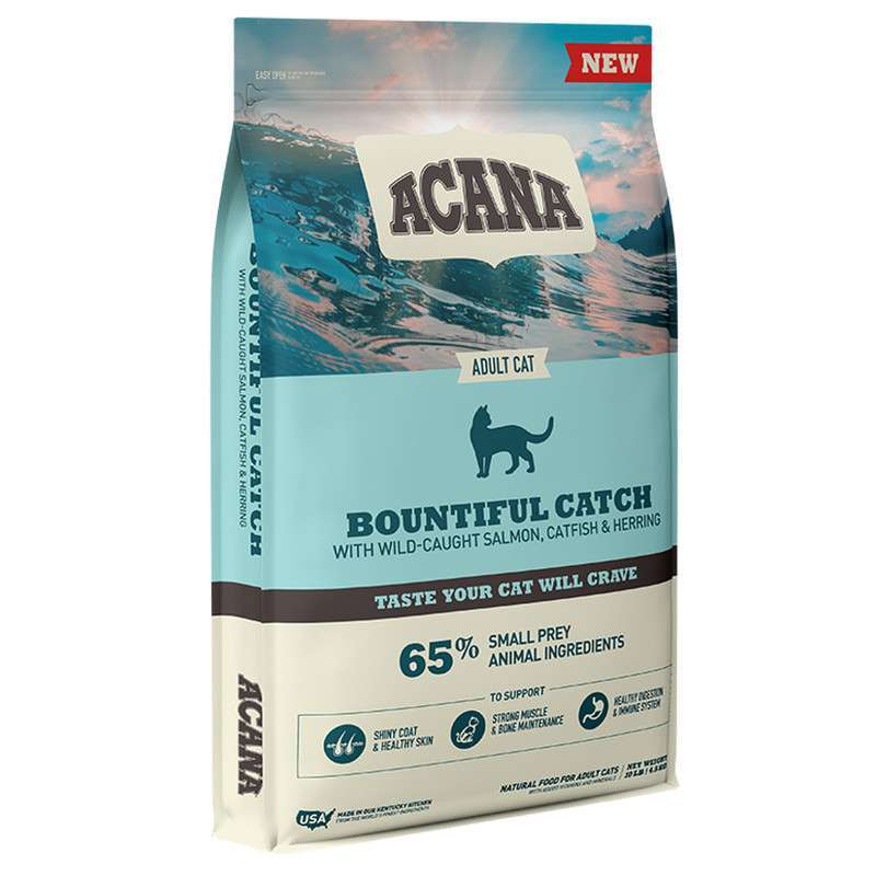 Acana (Акана) Bountiful Catch – Сухий корм з лососем, фореллю і оселедцем для котів (4,5 кг) в E-ZOO