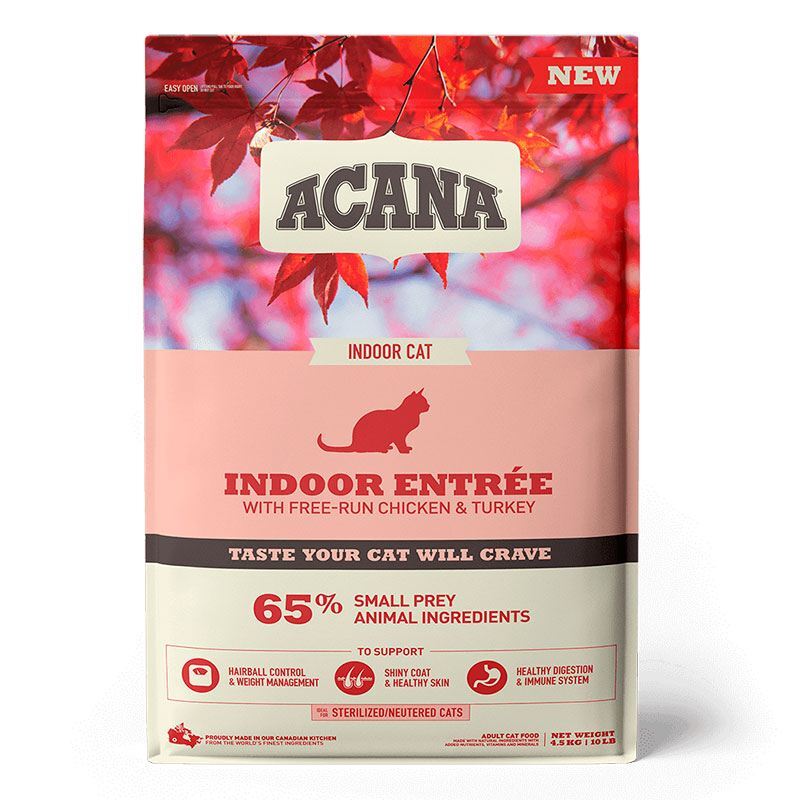 Acana (Акана) Indoor Entree – Сухой корм с курицей, кроликом и селёдкой для котов (4,5 кг) в E-ZOO