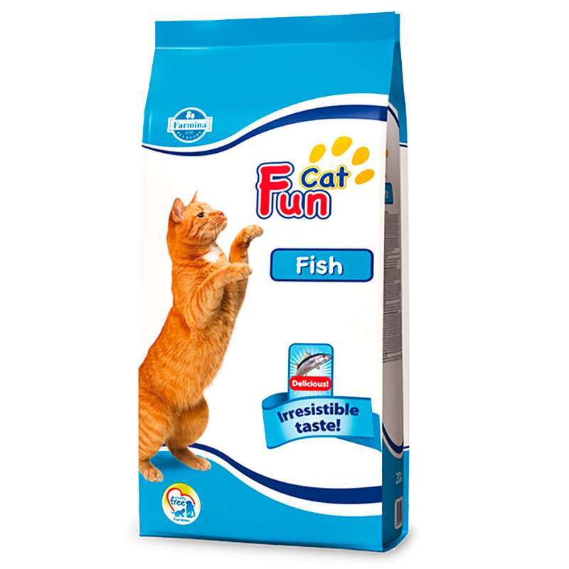 Farmina (Фармина) Fun Cat Fish – Сухой корм с рыбой для котов с нормальным уровнем физической активности (20 кг) в E-ZOO