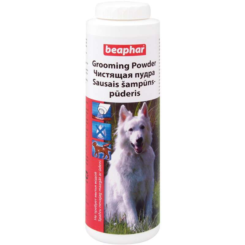 Beaphar (Беафар) Grooming Powder - Сухой шампунь (чистящая пудра) для очистки шерсти собак без воды и мыла (150 г) в E-ZOO