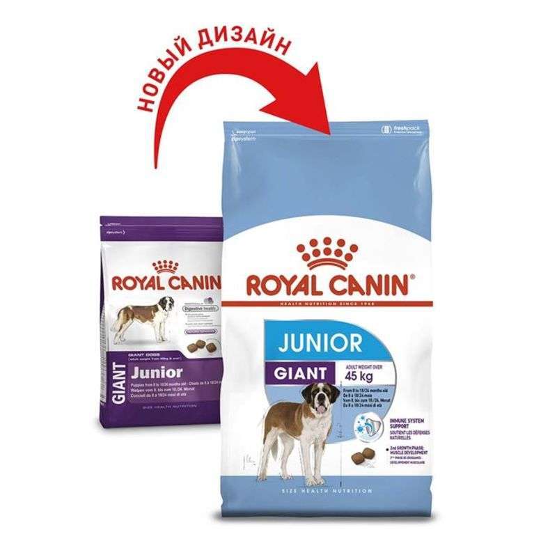 Royal Canin (Роял Канин) Giant Junior - Сухой корм для щенков от 8 до 18/24 месяцев - Фото 2