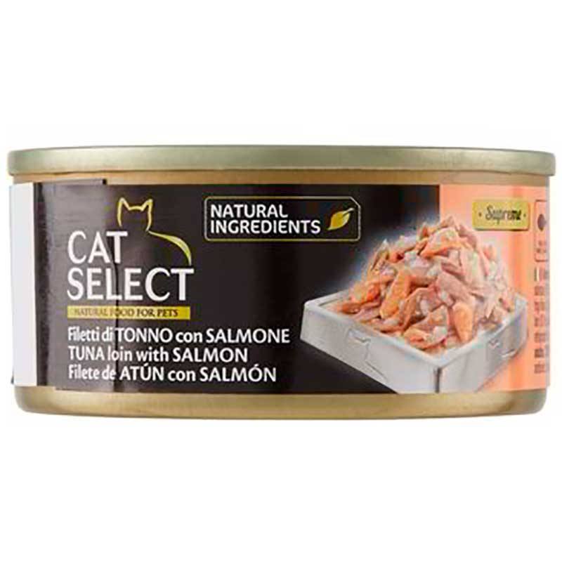Cat Select (Кэт Селект) Tuna with Salmon – Влажный корм с тунцом и лососем для котов (филе кусочками) (70 г) в E-ZOO