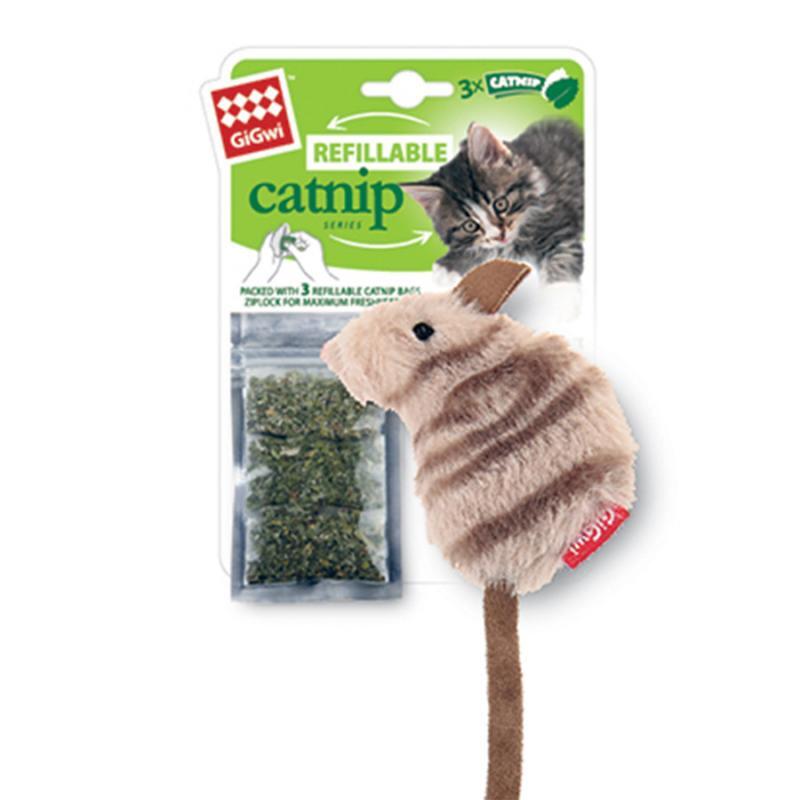 GiGwi (ГіГві) Catnip - Іграшка для котів Мишка з котячою м'ятою (10 см) в E-ZOO