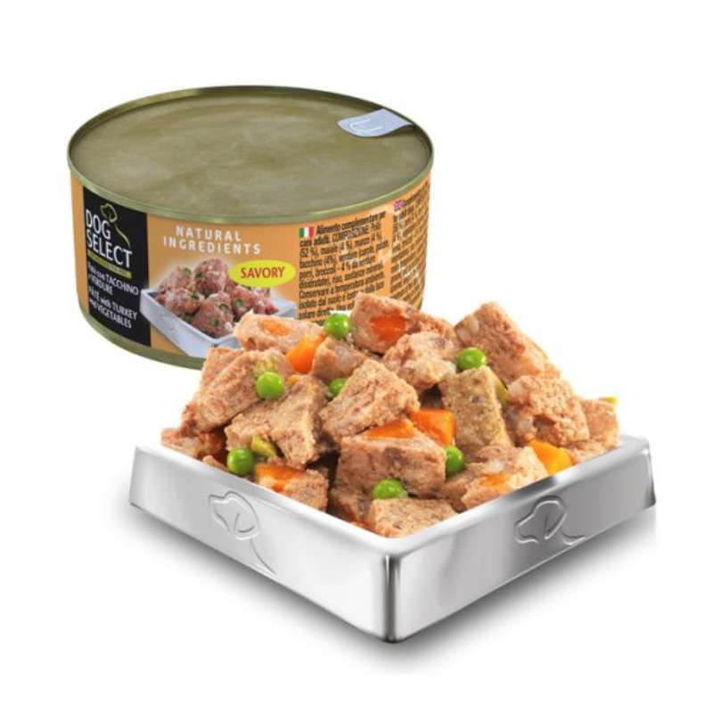 Dog Select (Дог Селект) Turkey&Vegetables – Влажный корм с индейкой и овощами для собак (паштет) (165 г) в E-ZOO