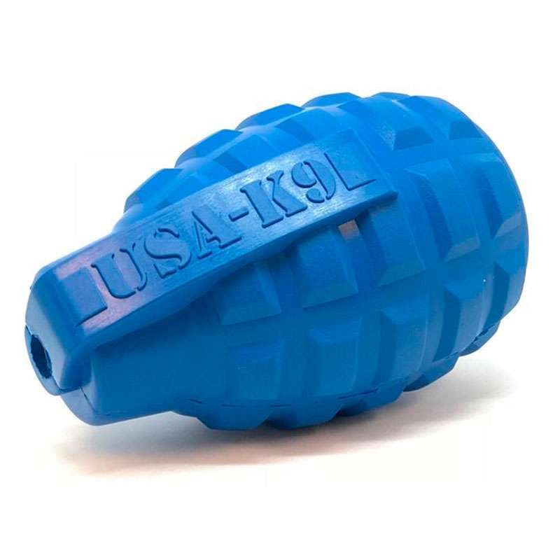 SodaPup (Сода Пап) USA-K9 Grenade – Игрушка-диспенсер для лакомств Граната из суперпрочного материала для собак (L) в E-ZOO