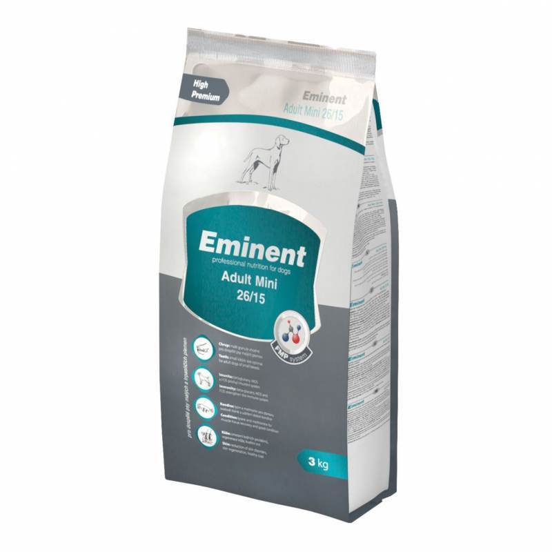Eminent (Эминент) Adult Mini 26/15 - Полнорационный корм с курицей для взрослых собак мелких и миниатюрных пород (3 кг) в E-ZOO