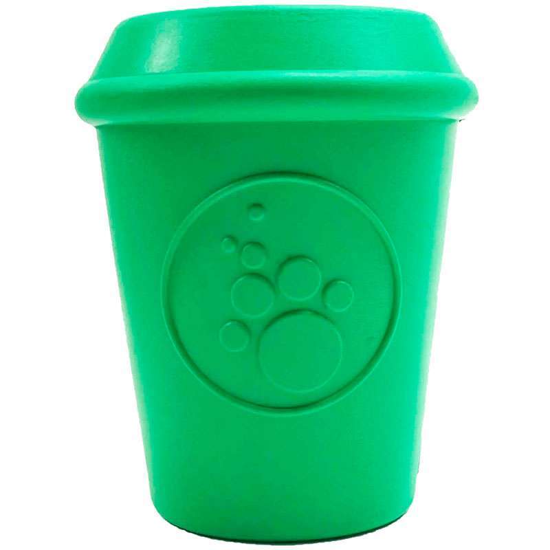 SodaPup (Сода Пап) Coffee Cup – Игрушка-диспенсер для лакомств из суперпрочного материала Чашка кофе для собак (L) в E-ZOO