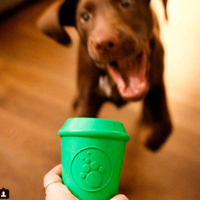 SodaPup (Сода Пап) Coffee Cup – Игрушка-диспенсер для лакомств из суперпрочного материала Чашка кофе для собак (L) в E-ZOO