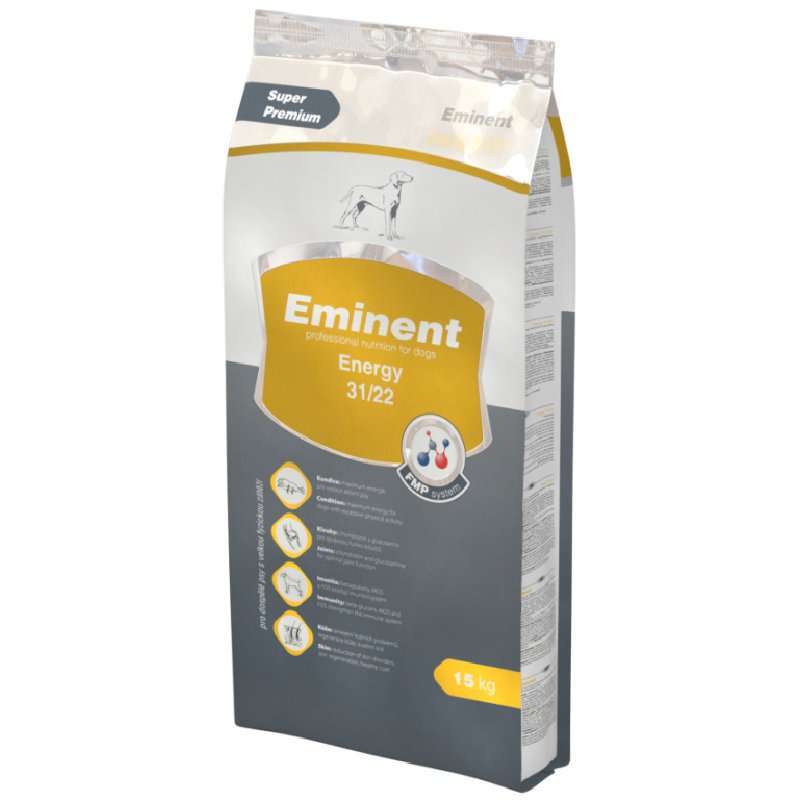 Eminent (Емінент) Energy 31/22 - Повнораціонний корм з куркою для дорослих собак, схильних до великих фізичних навантажень (15 кг) в E-ZOO