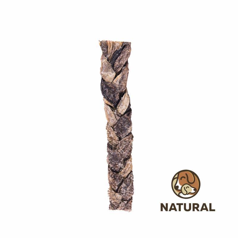Natural (Натураль) Лакомство сушёное – косичка из кожи трески для собак (100 г) в E-ZOO