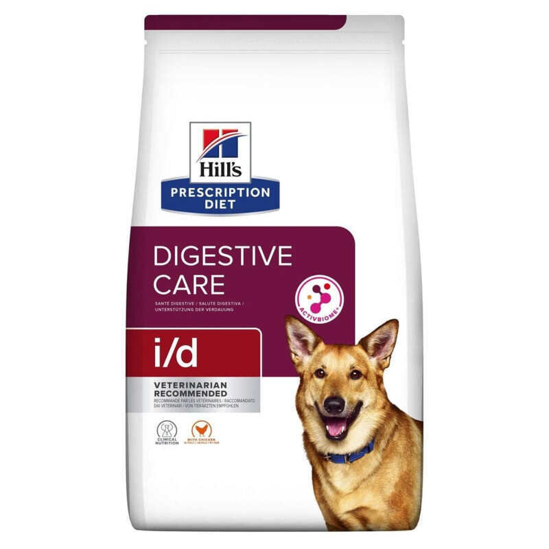 Hill's (Хиллс) Prescription Diet i/d Digestive Care (ActivBiome+) - Корм-диета для собак с курицей и инновационной смесью пребиотических пищевых волокон, поддержание здоровья ЖКТ (1,5 кг) в E-ZOO