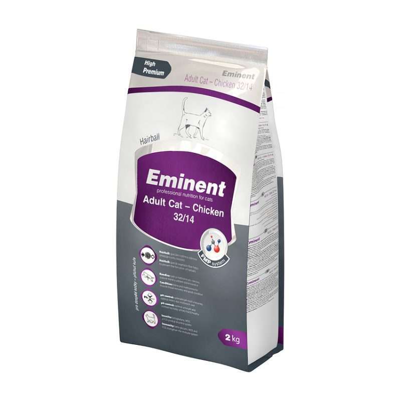 Eminent (Эминент) Adult Cat Chicken 32/14 - Полнорационный корм с курицей для взрослых кошек (2 кг) в E-ZOO