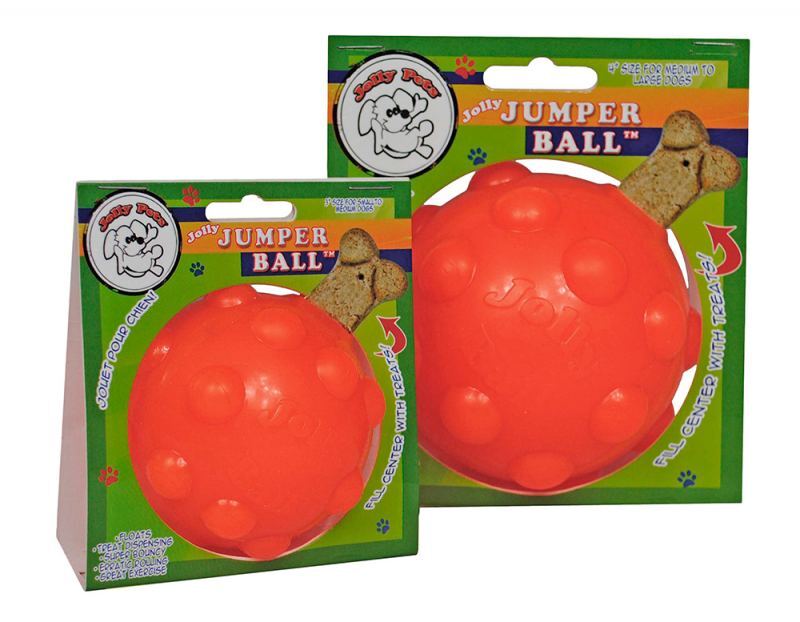 Jolly Pets (Джолли Пэтс) JUMPER – Игрушка мяч для лакомств Джампер для собак (10 см) в E-ZOO