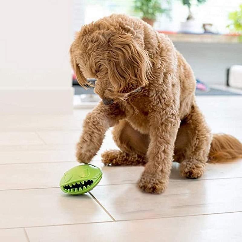 Jolly Pets (Джолли Пэтс) MONSTER MOUTH – Игрушка мяч для лакомств Зубастый Монстр для собак (7,5 см) в E-ZOO