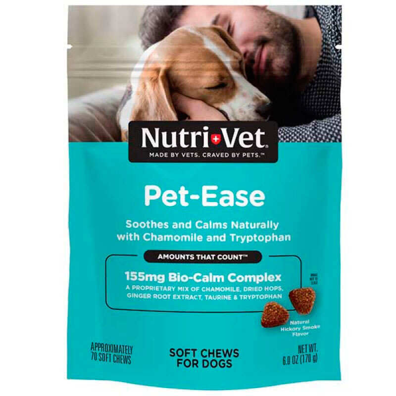 Nutri-Vet (Нутрі-Вет) Pet-Ease Soft Chews – Жувальні заспокійливі таблетки з куркою для собак всіх порід (170 г) в E-ZOO