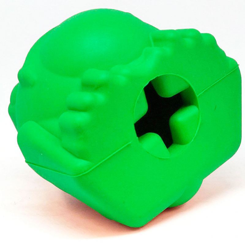 SodaPup (Сода Пап) Bullfrog Treat Dispenser – Жевательная игрушка-диспенсер Лягушка для лакомств из суперпрочного материала для собак (L) в E-ZOO