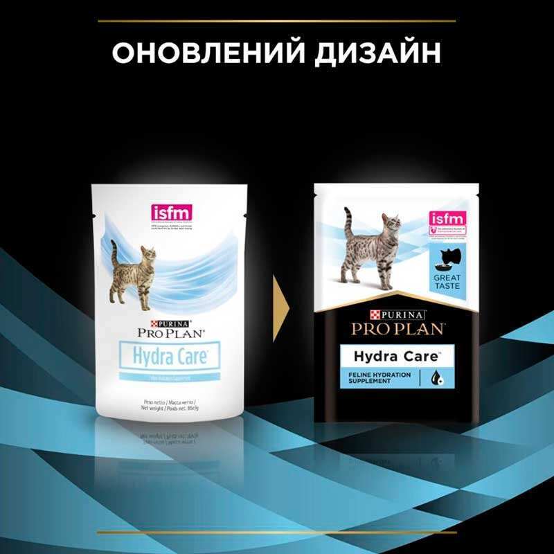 Pro Plan Veterinary Diets (Про План Ветеринари Диетс) HC Hydra Care Feline - Консервированный дополнительный корм для взрослых кошек, способствующий увеличению потребления воды и разведению мочи (10х85 г) в E-ZOO