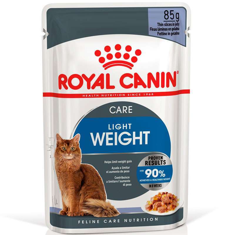 Royal Canin (Роял Канін) Light Weight Care – Вологий корм з м'ясом для зниження ваги у дорослих котів (кусочки в желе) (85 г) в E-ZOO
