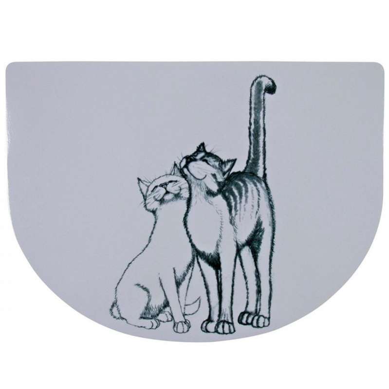 Trixie (Тріксі) Pussy Cats – Килимок пластиковий під миски для котів (40х30 см) в E-ZOO