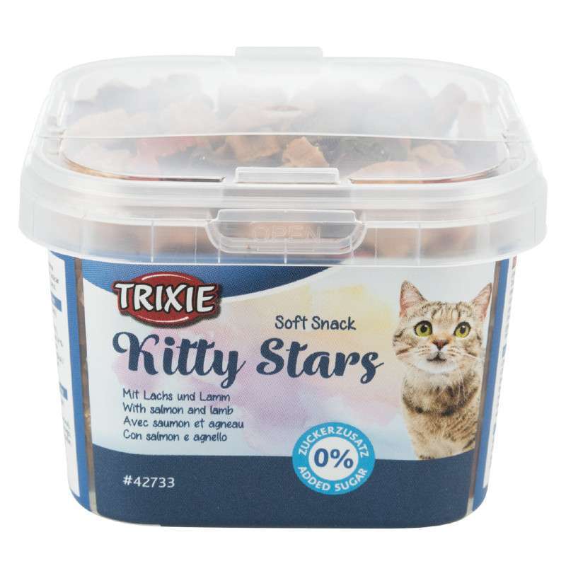 Trixie (Тріксі) Soft Snack Kitty Stars - Ласощі для котів зі смаком ягняти та лосося (140 г) в E-ZOO