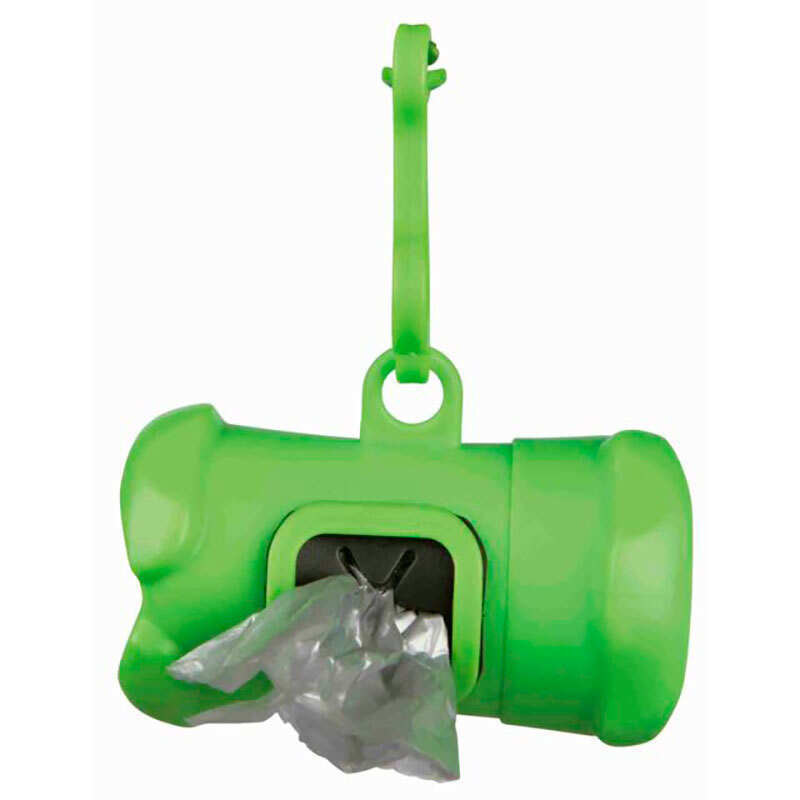 Trixie (Трикси) Контейнер пластиковый для уборочных пакетов в форме косточки + 1 рулон (М) в E-ZOO