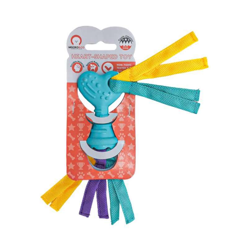 Misoko&Co (Мисоко и Ко) Игрушка в форме сердца с веревкой для собак (28 см) в E-ZOO