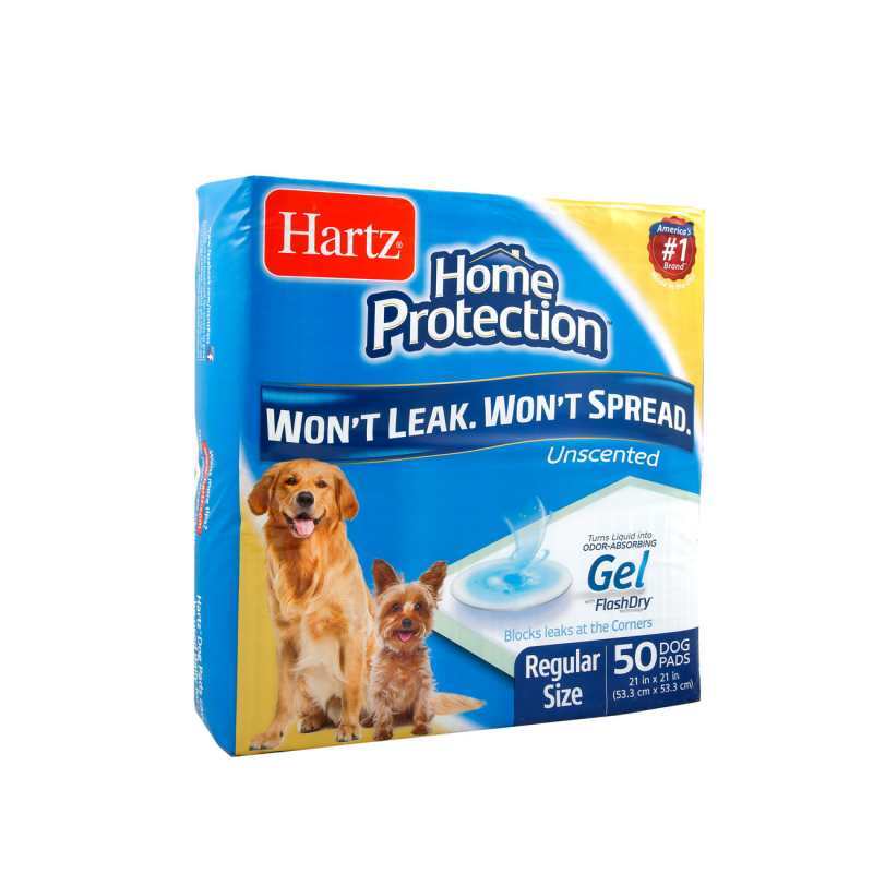 Hartz (Хартц) Home Protection Training Pads - Абсорбирующие пеленки для собак (53х53 см / 50 шт.) в E-ZOO