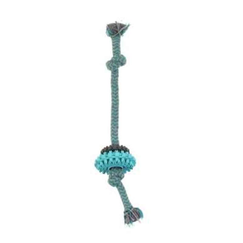 Misoko&Co (Мисоко и Ко) Игрушка Веревка в оплетке с резиновыми кольцами для собак (30,5 см) в E-ZOO