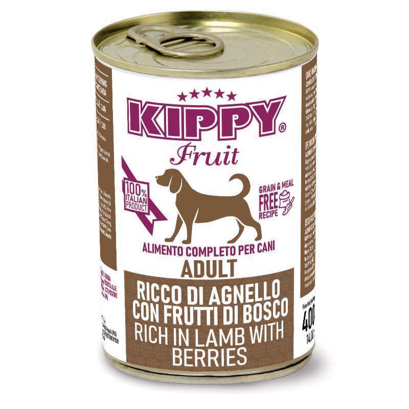 Kippy (Киппи) Dog Fruit Lamb&Berries Growing - Влажный корм с ягненком и ягодами для подрастающих собак всех пород (паштет) (400 г) в E-ZOO