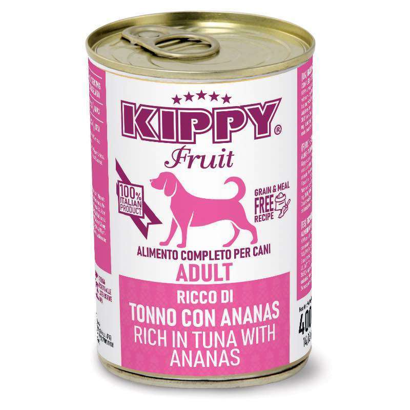 Kippy (Киппи) Dog Fruit Tuna&Pineapple - Влажный корм с тунцом и ананасами для взрослых собак всех пород (паштет) (400 г) в E-ZOO