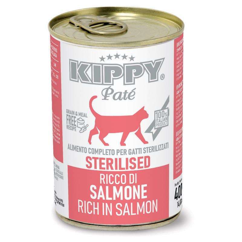 Kippy (Киппи) Pate Cat Sterilised Salmon - Влажный корм с лососем для стерилизованных кошек всех пород (паштет) (400 г) в E-ZOO