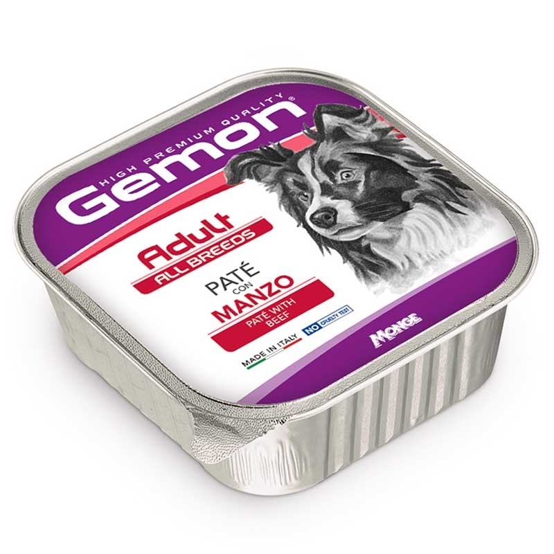 Gemon (Джемон) Dog Adult Beaf - Влажный корм с говядиной для взрослых собак всех пород (паштет) (150 г) в E-ZOO