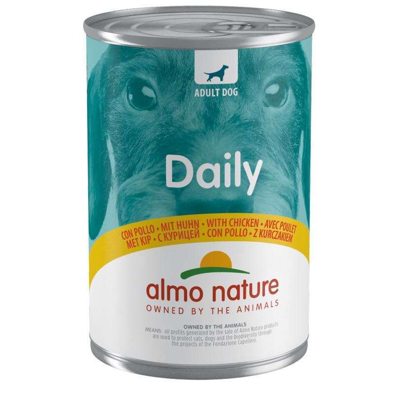 Almo Nature (Альмо Натюр) Daily Dog Adult Chicken - Повнораціонний консервований корм з куркою для дорослих собак всіх порід (400 г) в E-ZOO