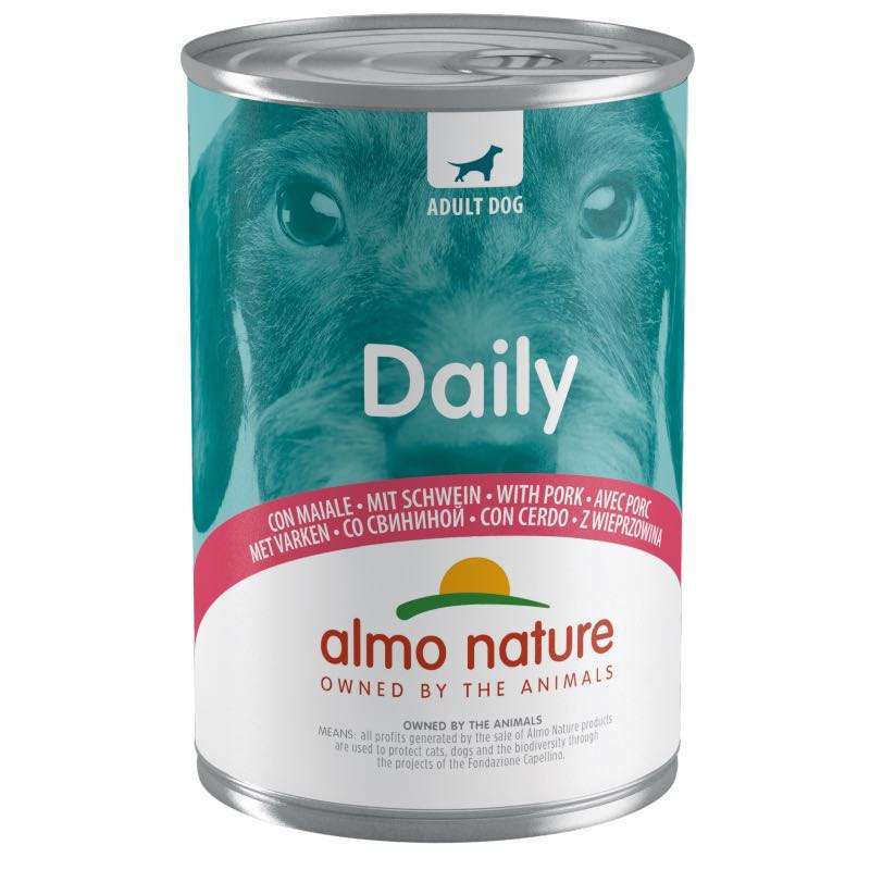 Almo Nature (Альмо Натюр) Daily Dog Adult Pork - Повнораціонний консервований корм з свининою для дорослих собак всіх порід (400 г) в E-ZOO
