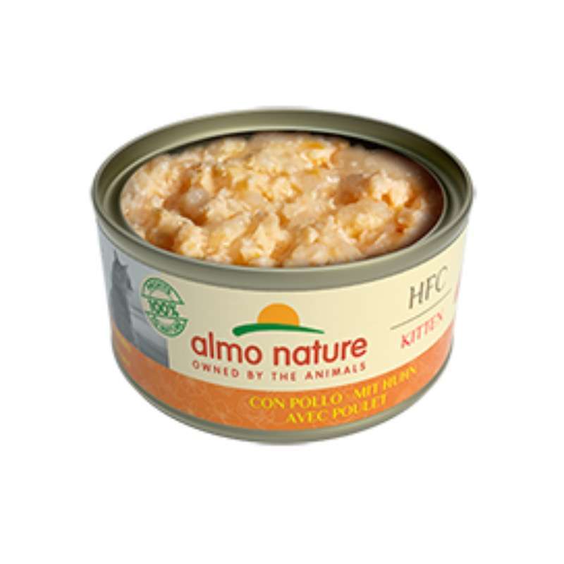 Almo Nature (Альмо Натюр) HFC Kitten Chicken - Консервований корм з куркою для кошенят (шматочки в желе) (70 г) в E-ZOO