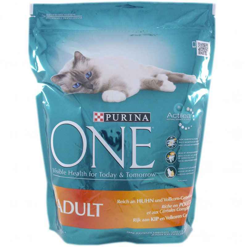 Purina ONE (Пуріна Ван) Reich&Huhn Adult – Сухий корм з куркою і рисом для котів (800 г) в E-ZOO