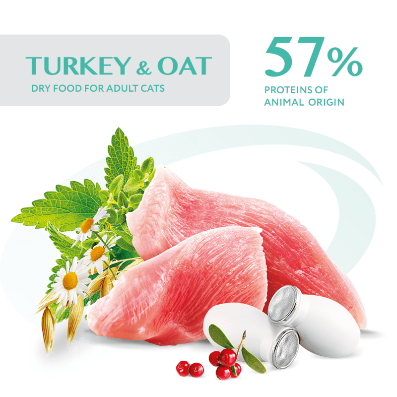 OptiMeal (ОптиМил) Turkey Sterilized Cat – Сухой корм с индейкой и овсом для стерилизованных котов (4 кг) в E-ZOO