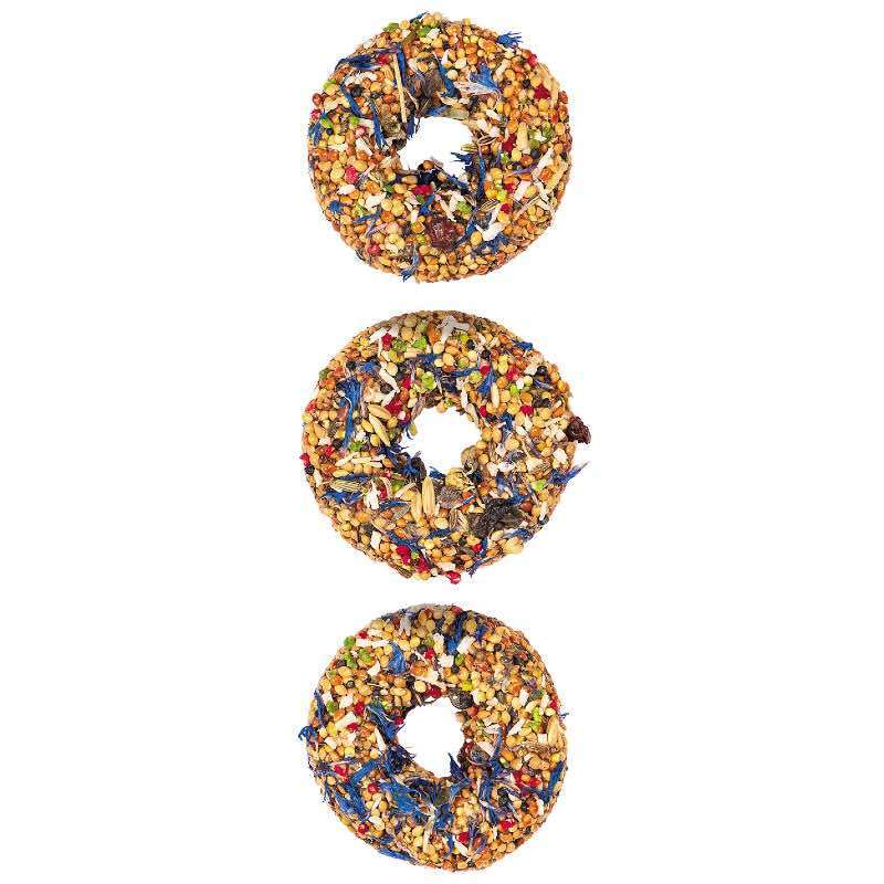 Special One (Спешл Ван) Donuts - Пончики "Барбарис, василёк, кокос" для декоративных птиц (60 г) в E-ZOO