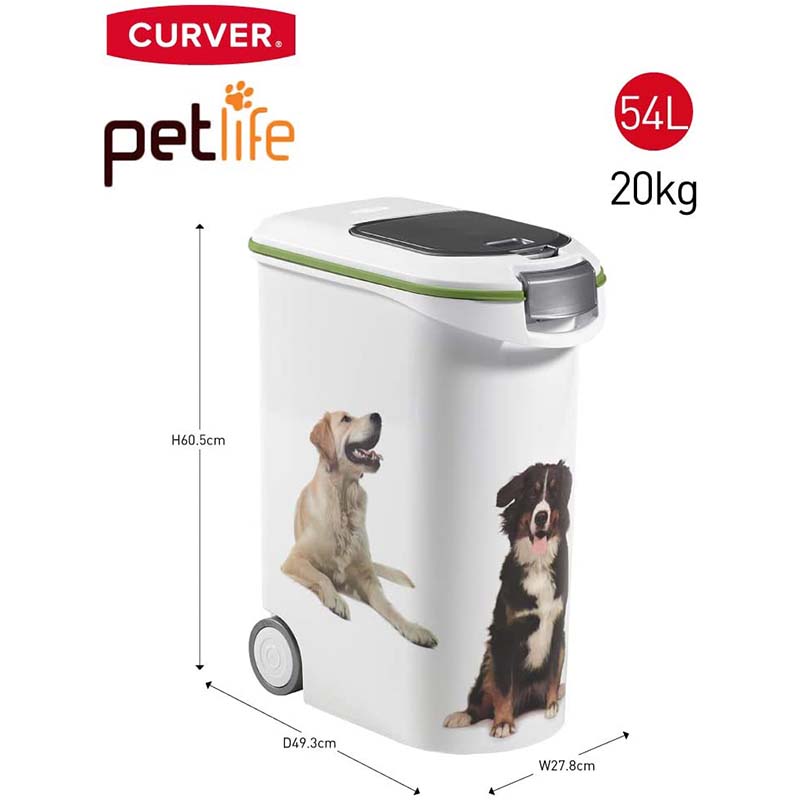 Curver (Кувер) PetLife FOOD BOX DOG - Контейнер для хранения сухого корма 20 кг (20 кг) в E-ZOO
